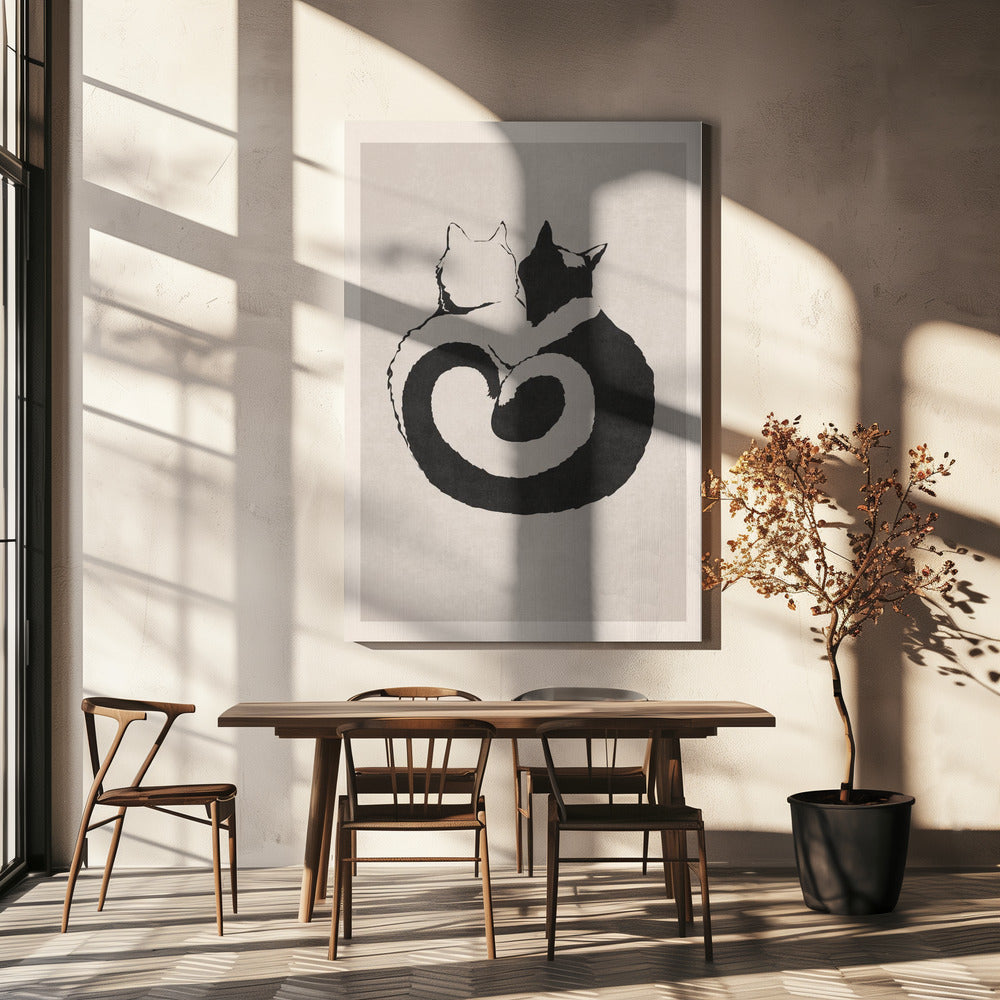 Feline Yin Yang | Canvas