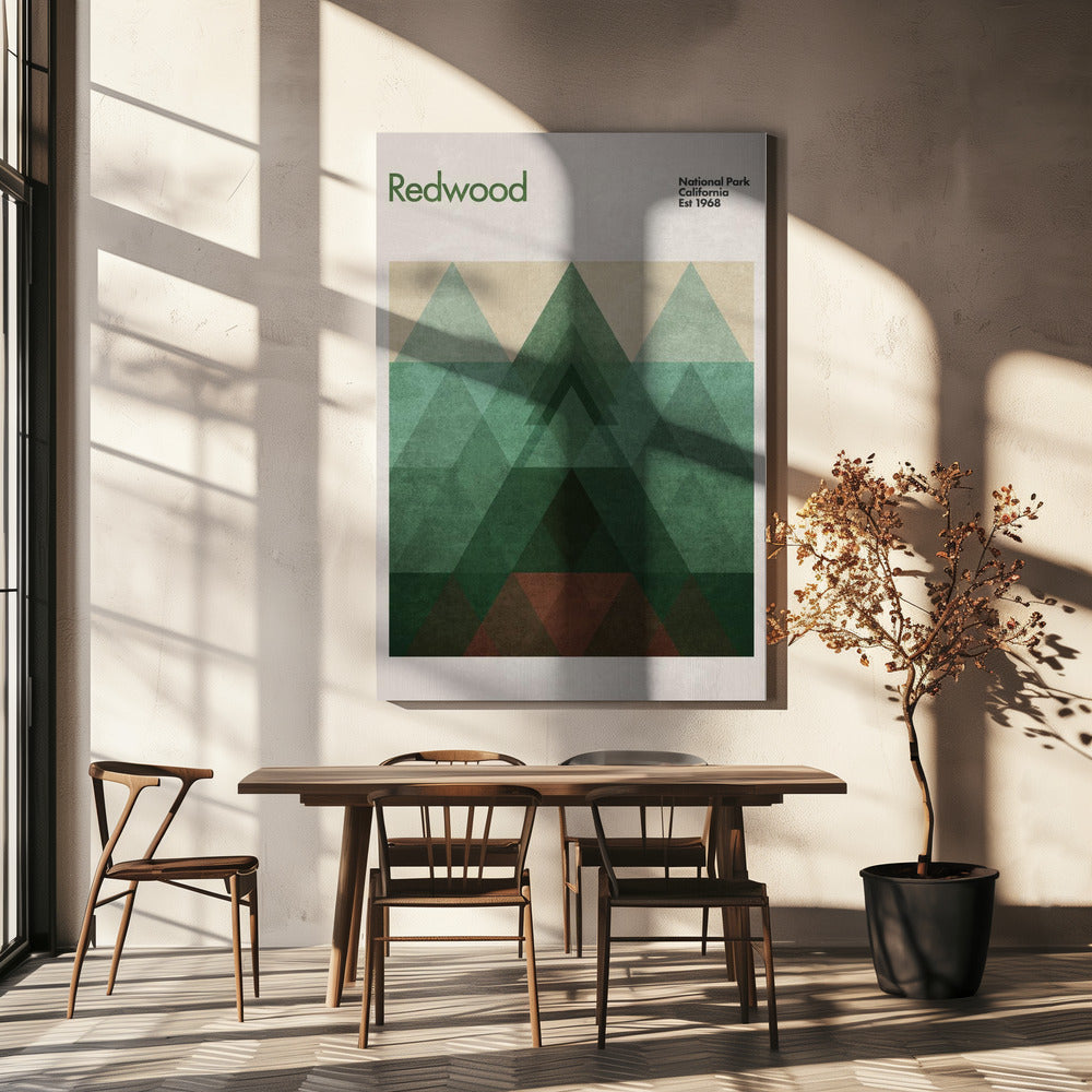 Triangular Redwood | Canvas