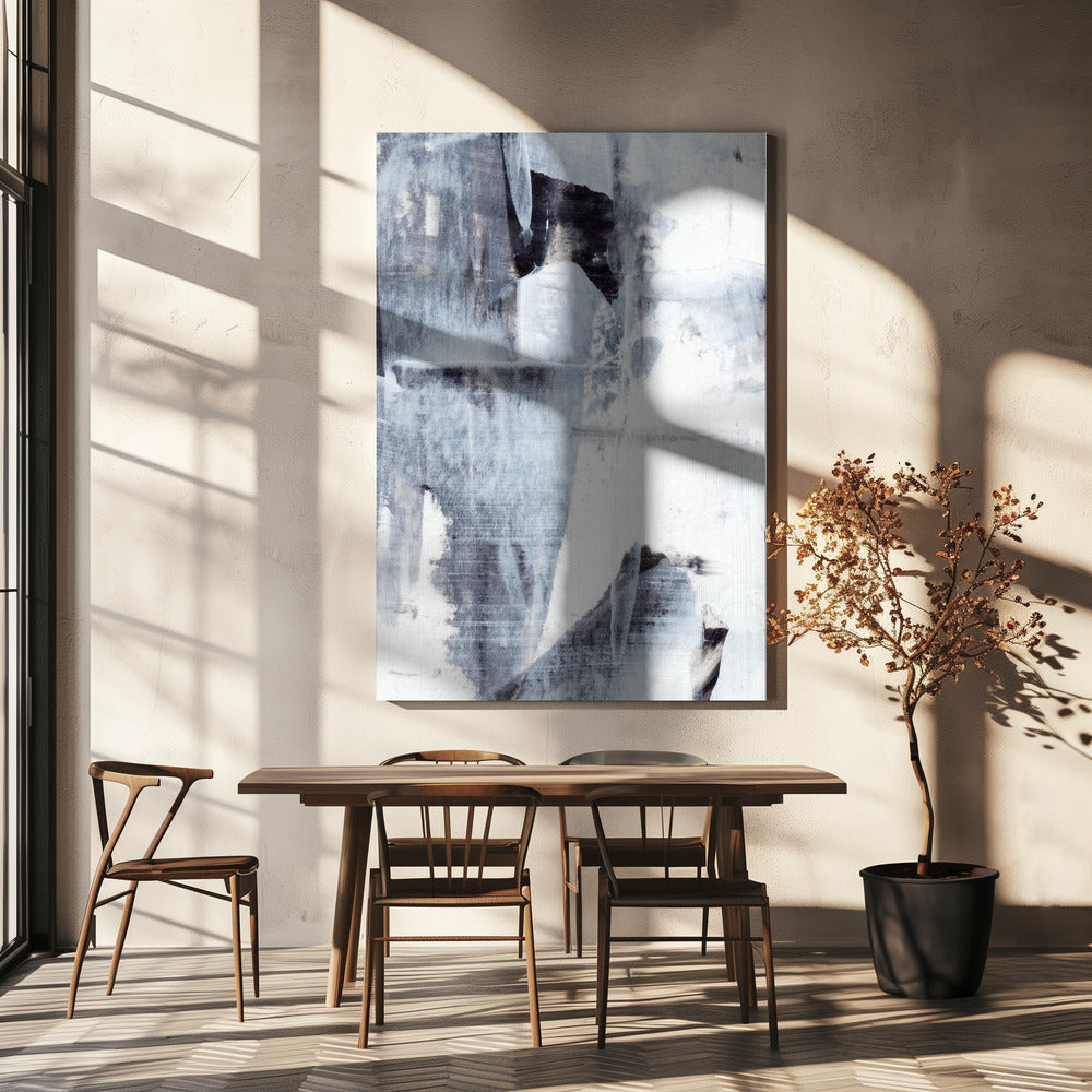 Brushstrokes in Monochrome Tones | Canvas