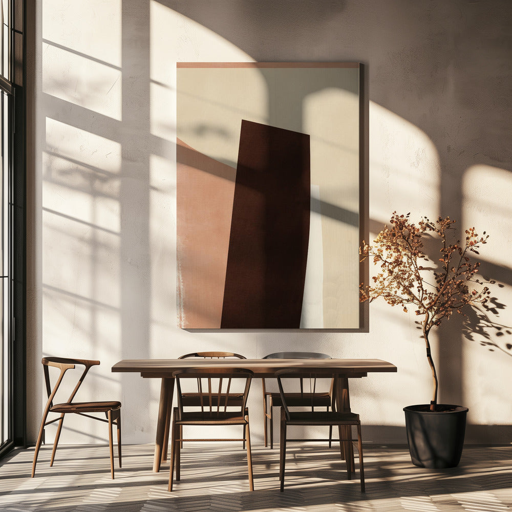 Geometric Shapes in Earthy Tones | Canvas