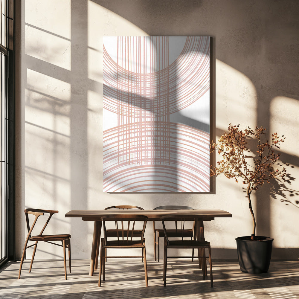 Geometric Patterns With Intersecting Line | Canvas