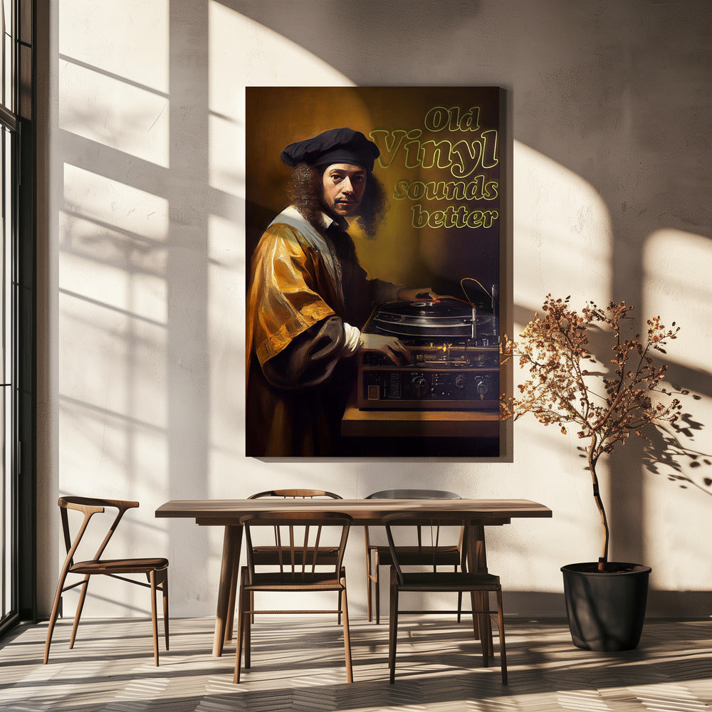 Old Vinyl Sounds Better | Canvas