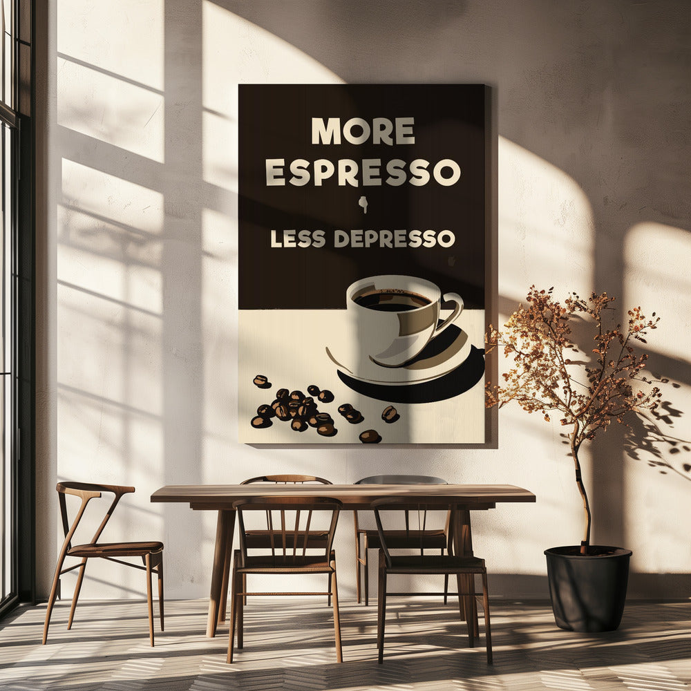 More Espresso - Less Depresso | Canvas