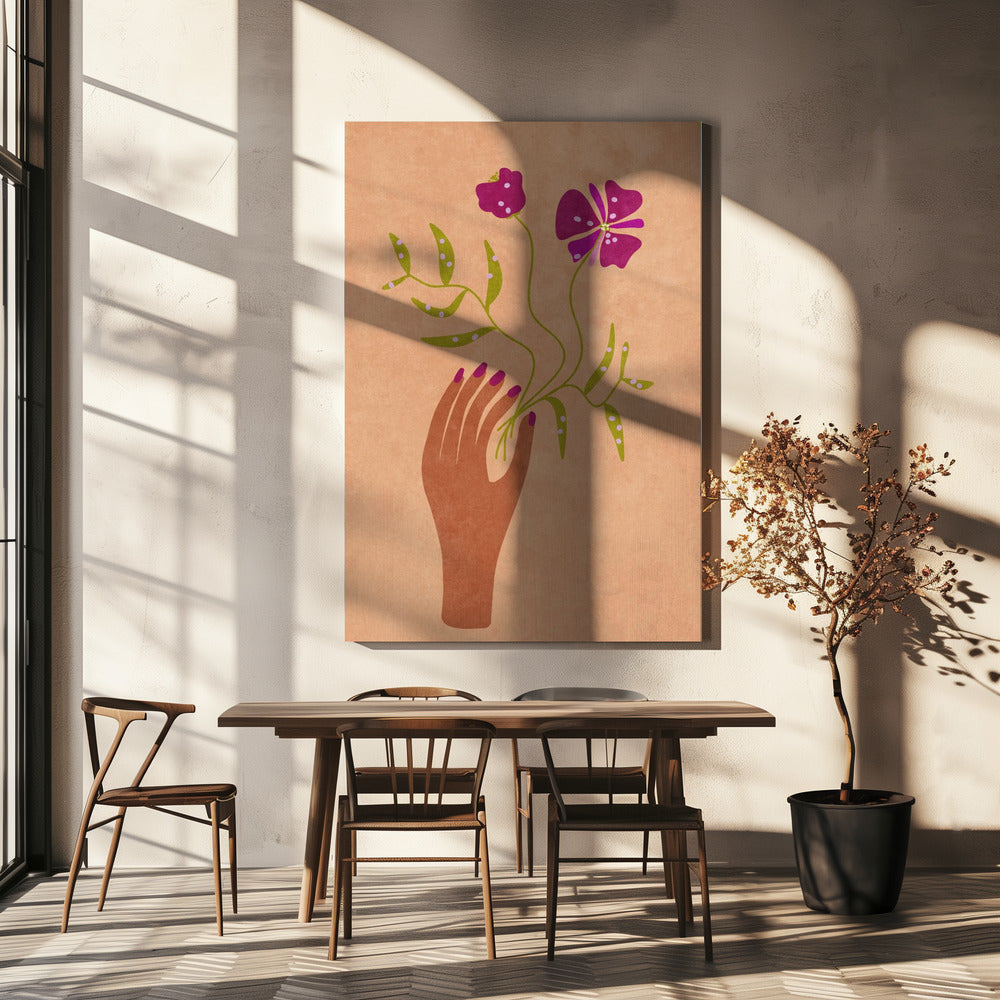 Flower in my hand | Canvas