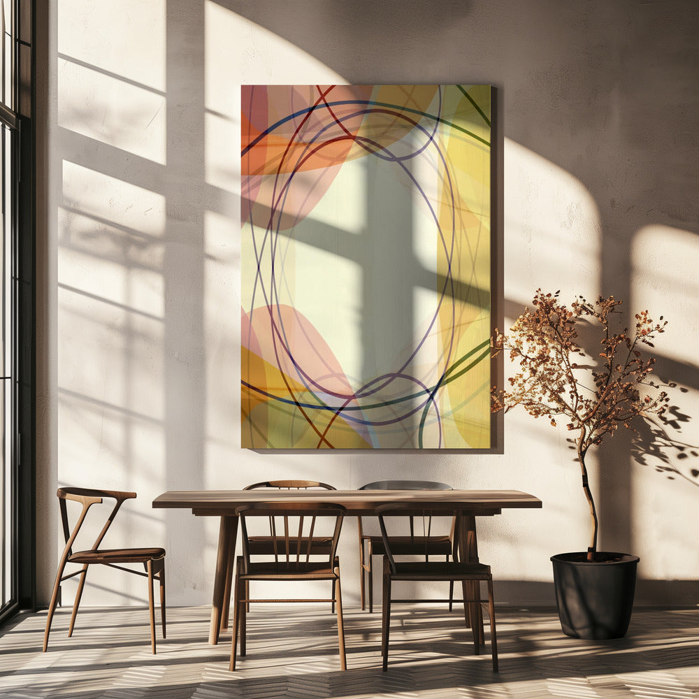 Sandy Pink Hues Abstract 2 | Canvas