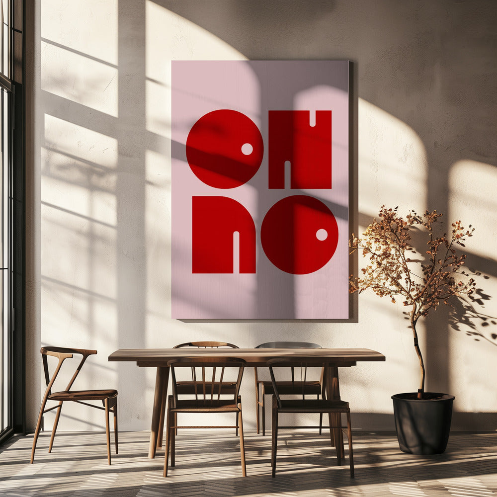 Bold Typographic Echo | Canvas