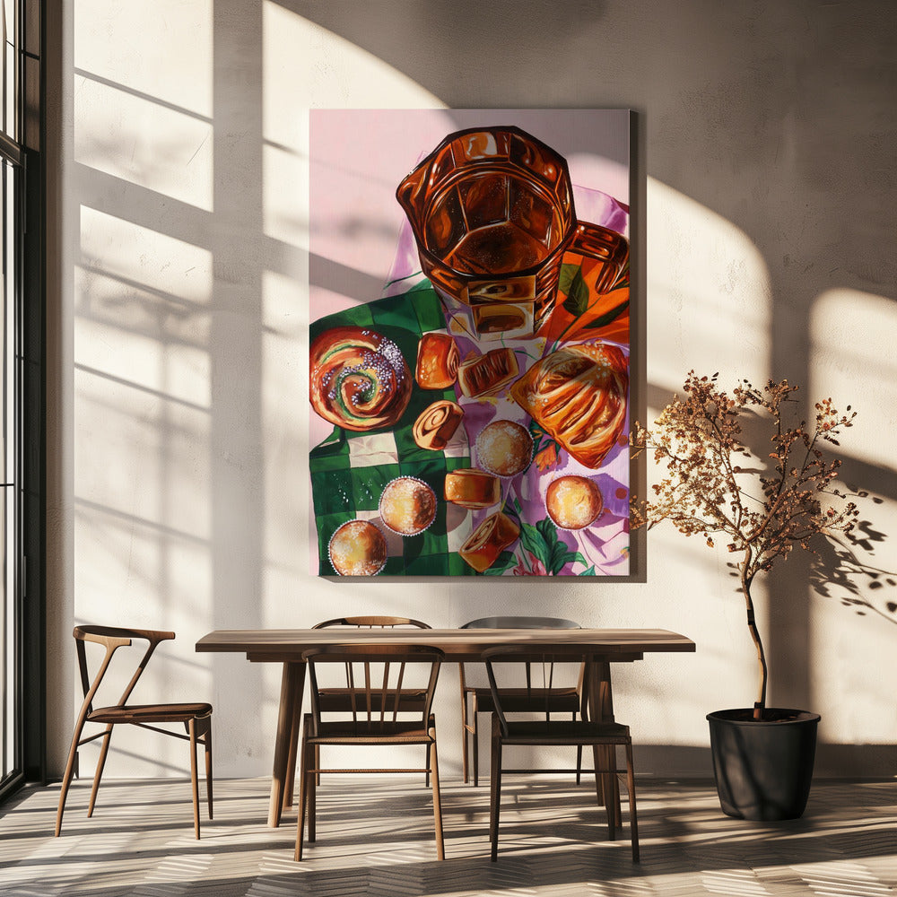 Amber and Green | Canvas