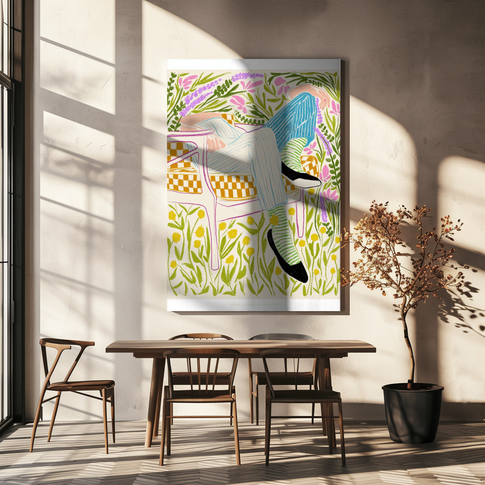 Jlr Quiet in the garden 2 | Canvas