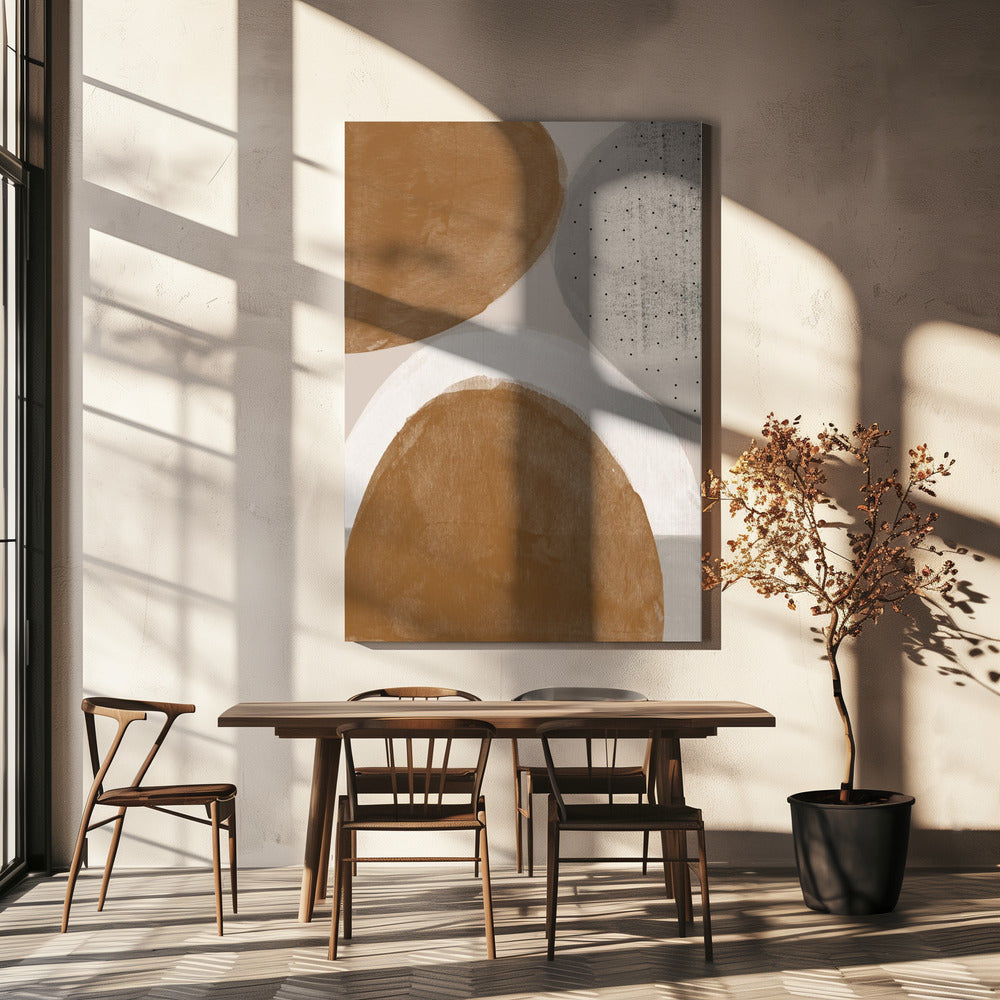 Earthy Shapes Harmony | Canvas