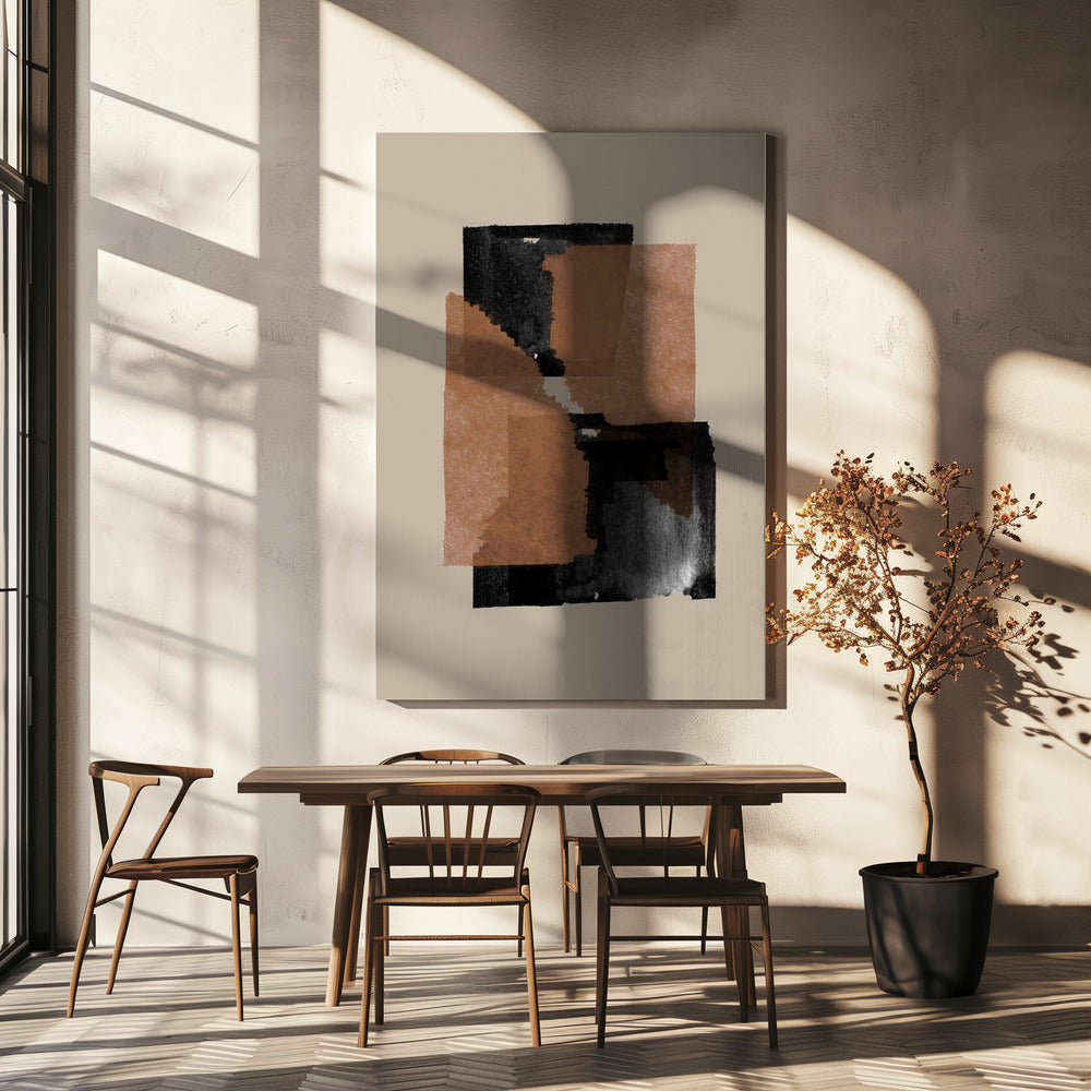 Earthy Blocks Blend | Canvas