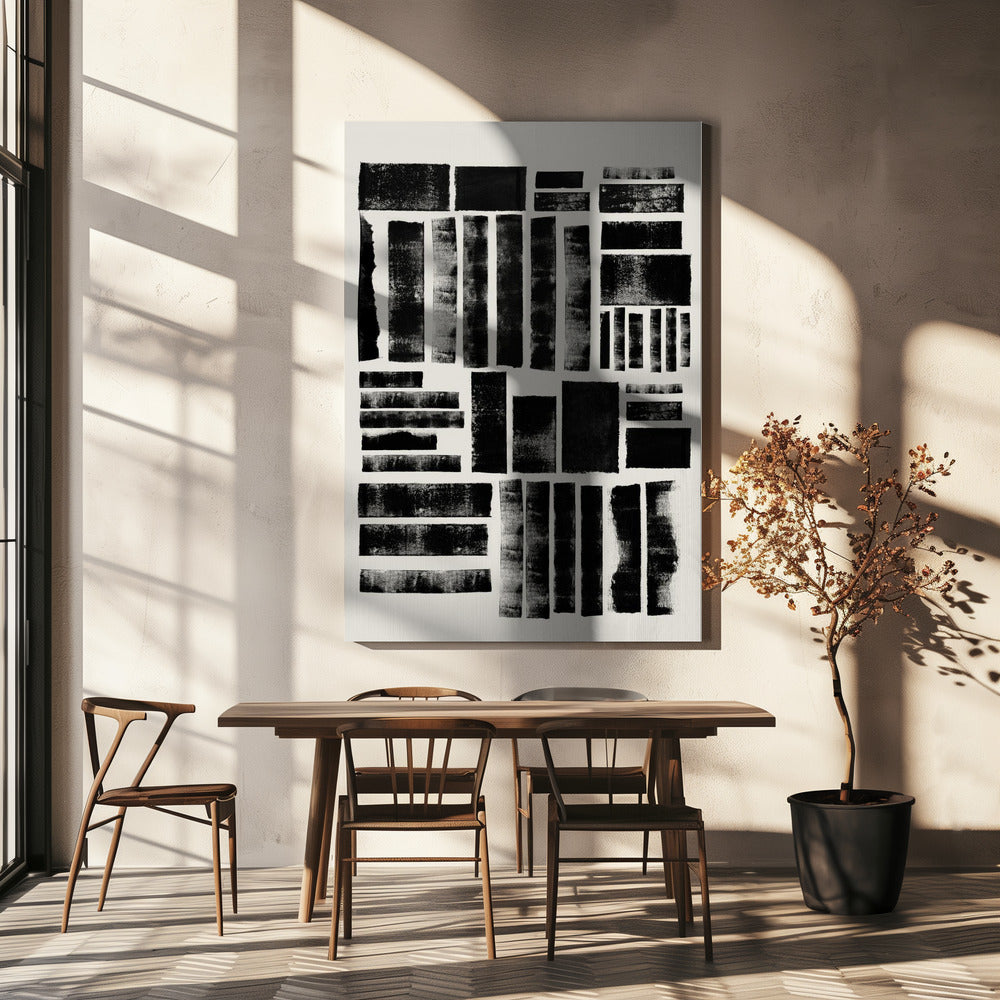 Monochrome Blocks | Canvas