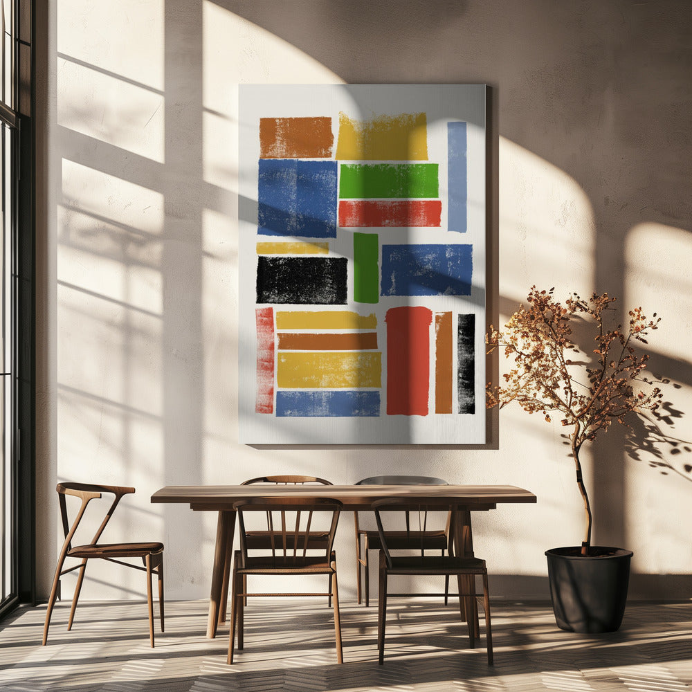 Color Block Harmony | Canvas