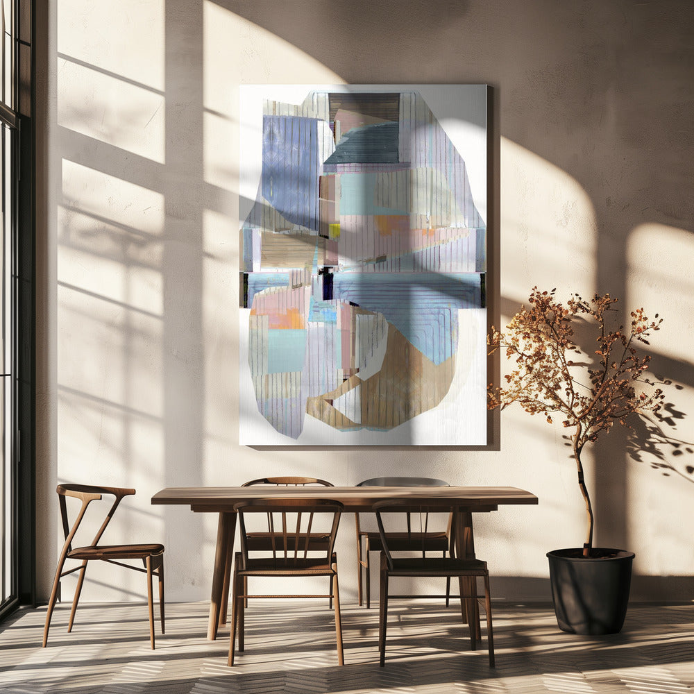 Multi Stripes Collage No 1 | Canvas