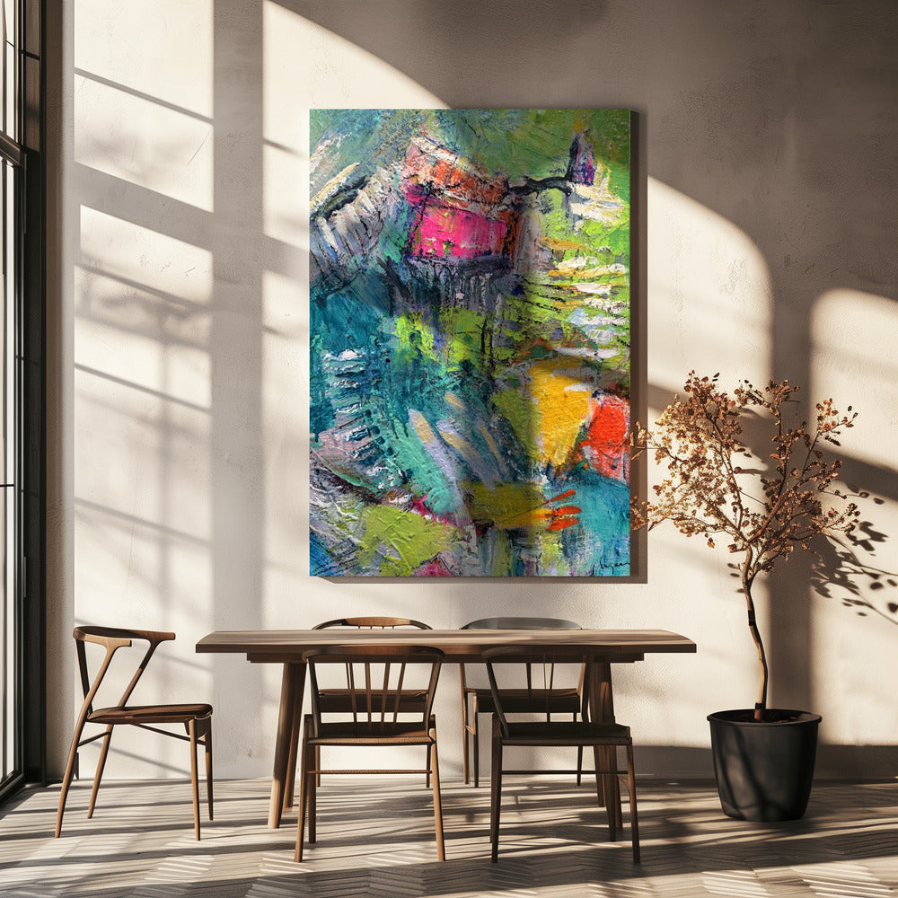 Expressionist Colorful Abstract | Canvas