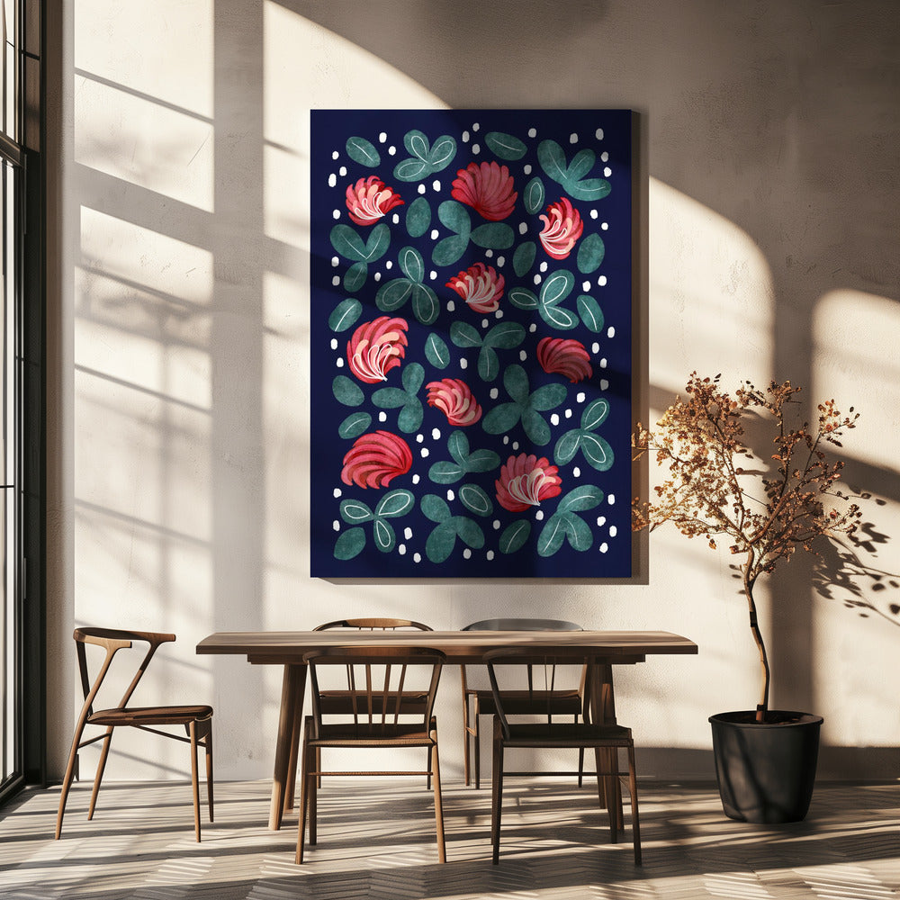 Red flowers III | Canvas