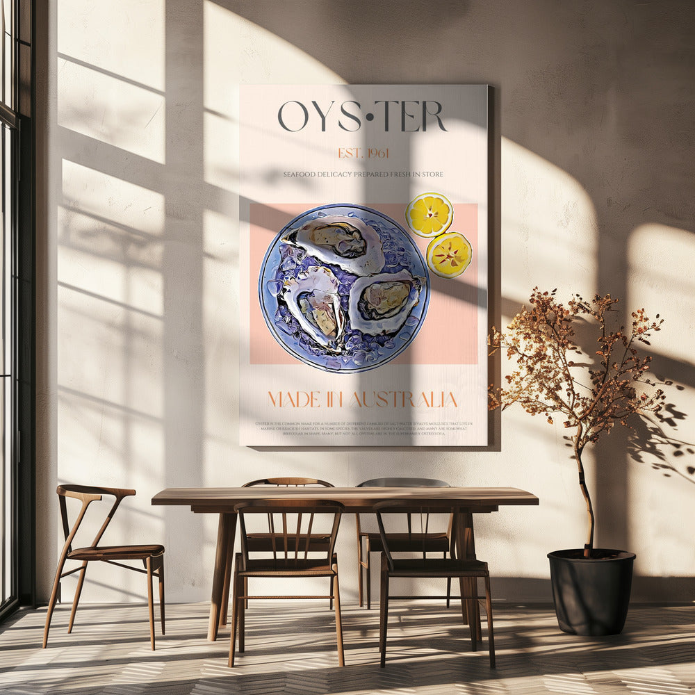 Fresh Oysters with Lemon Slices | Canvas