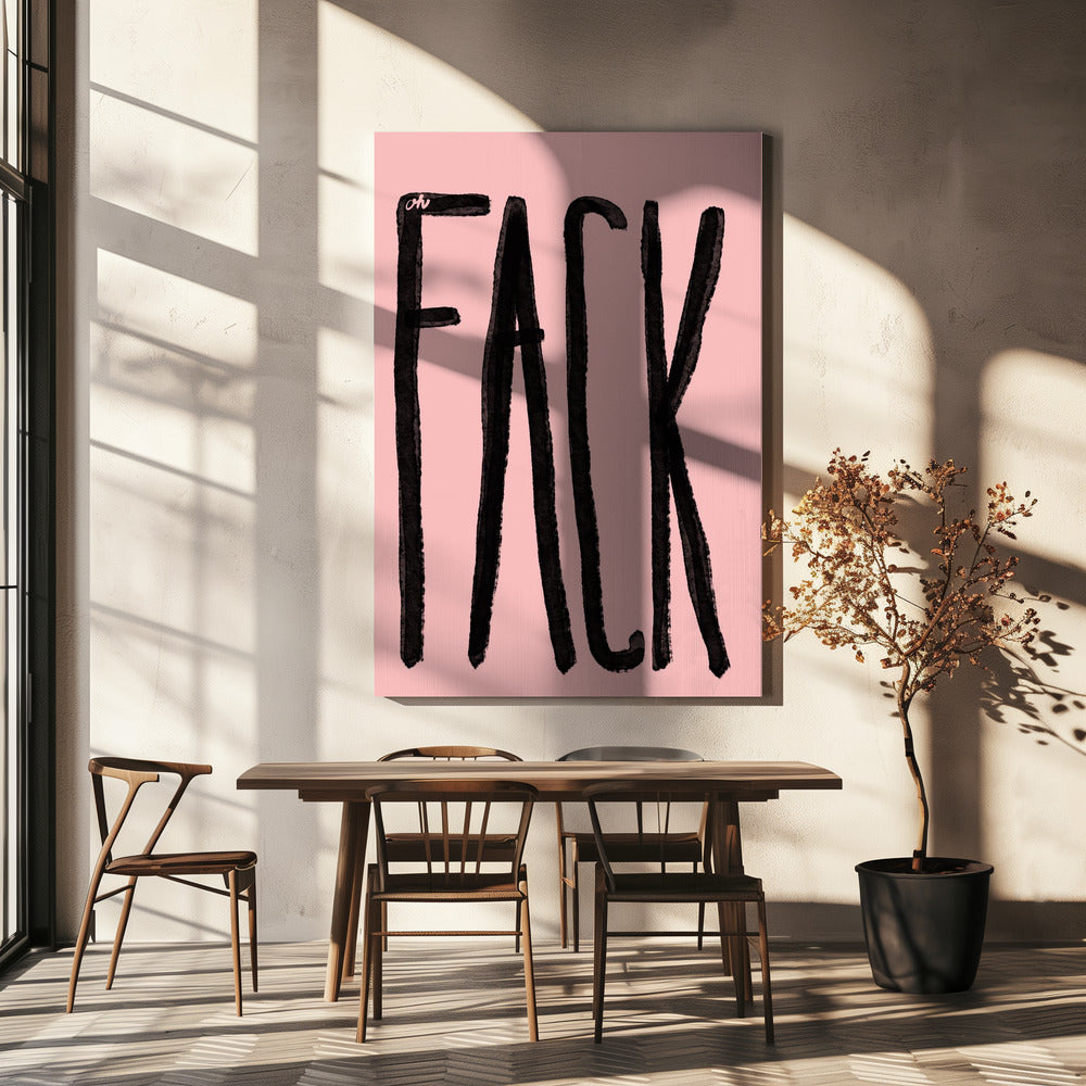 Bold Black Expression | Canvas