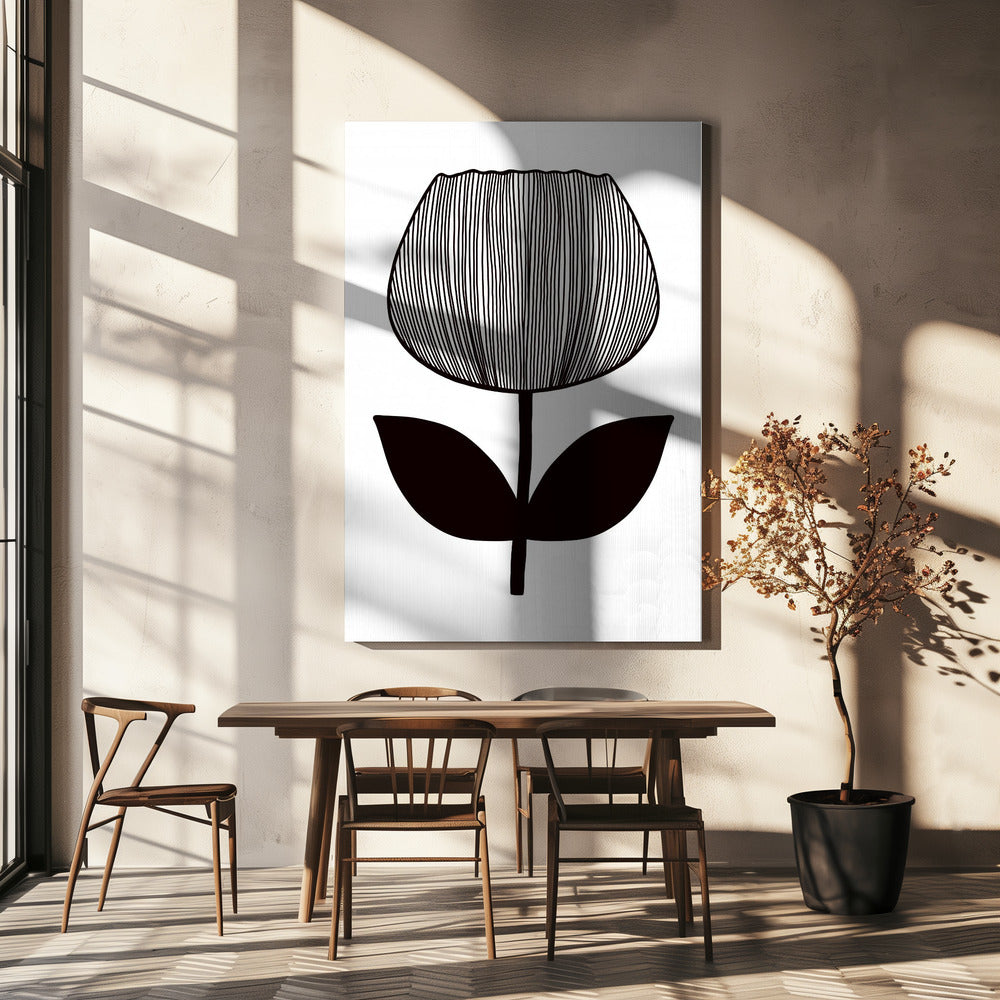 Monochrome Blossom | Canvas