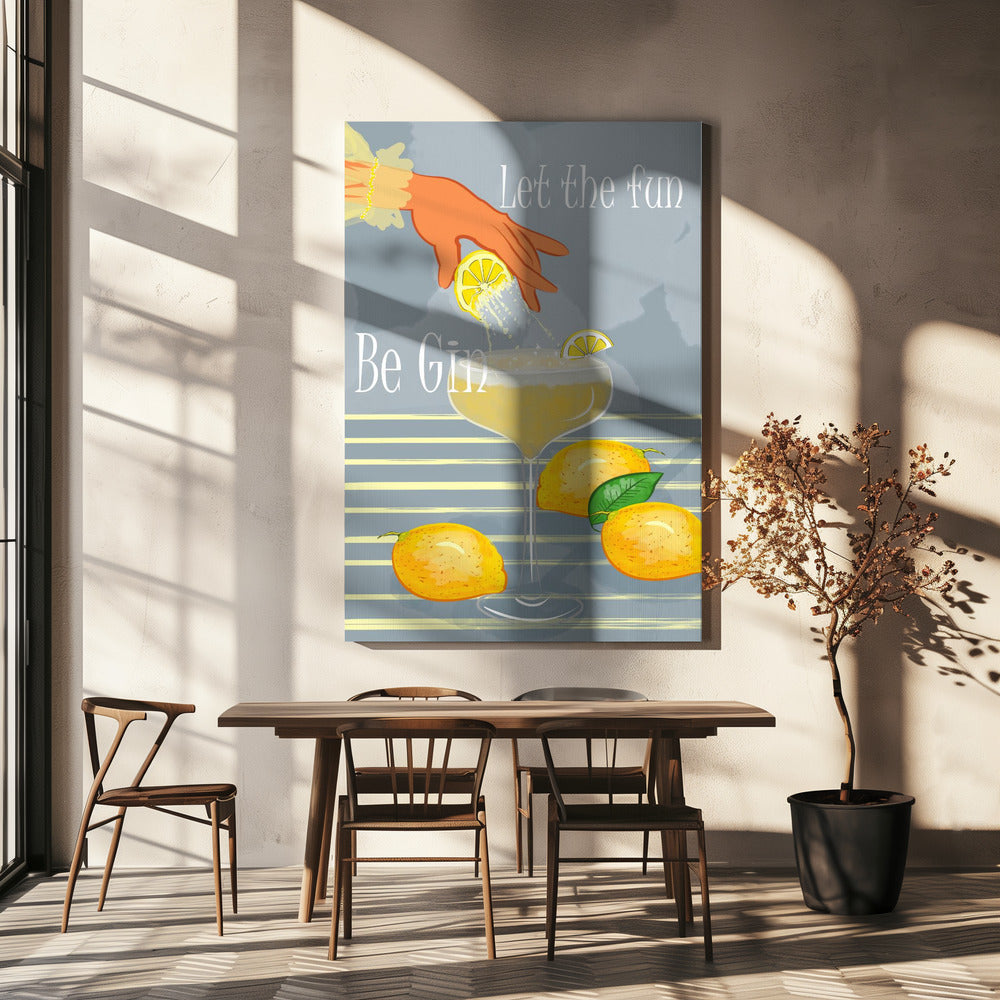 Let the Fun Be Gin | Canvas