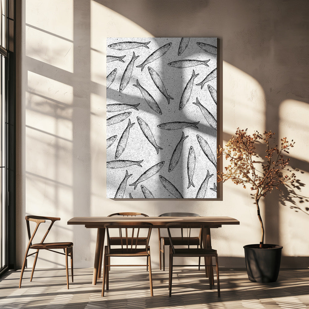 Sardine Fish Pattern | Canvas
