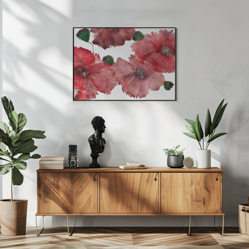 Big Red Flowers 1 | Poster