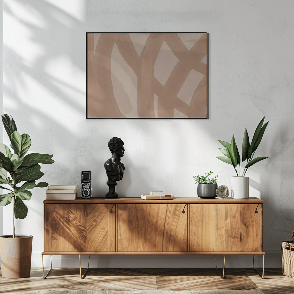 Neutral Abstract Watercolor In Nude and Pastel  9 | Poster