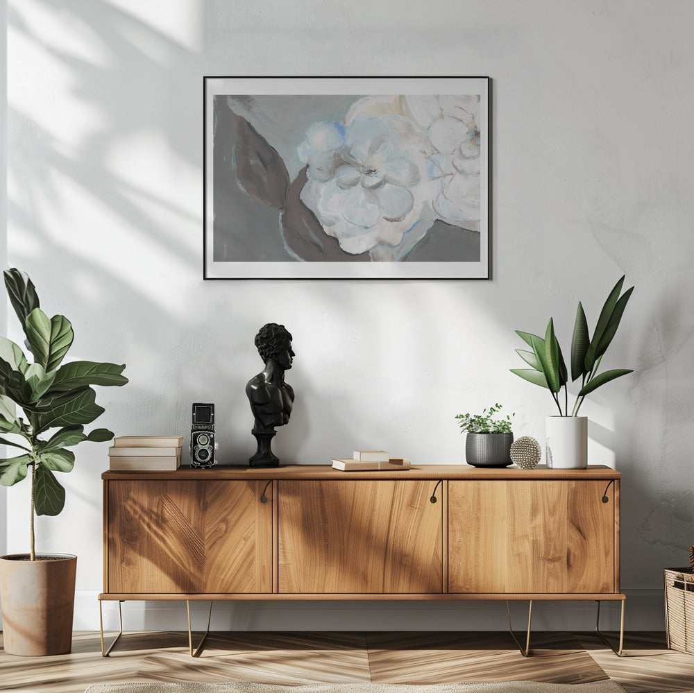 White Petals &amp; Shadows | Poster