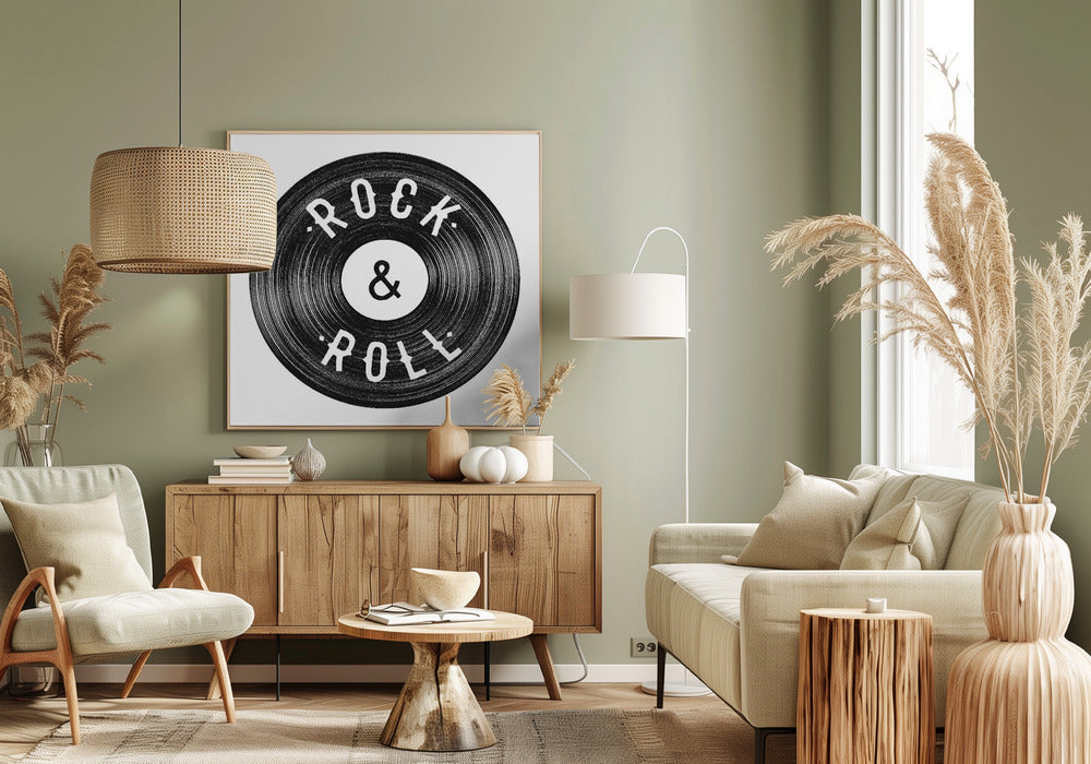 Rock Roll Print | Canvas