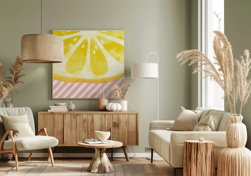 Lemon Abstract | Canvas