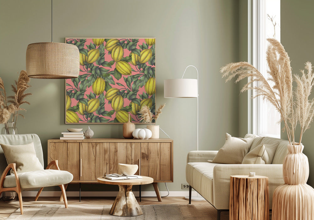 Pattern of Yellow Lemon | Canvas