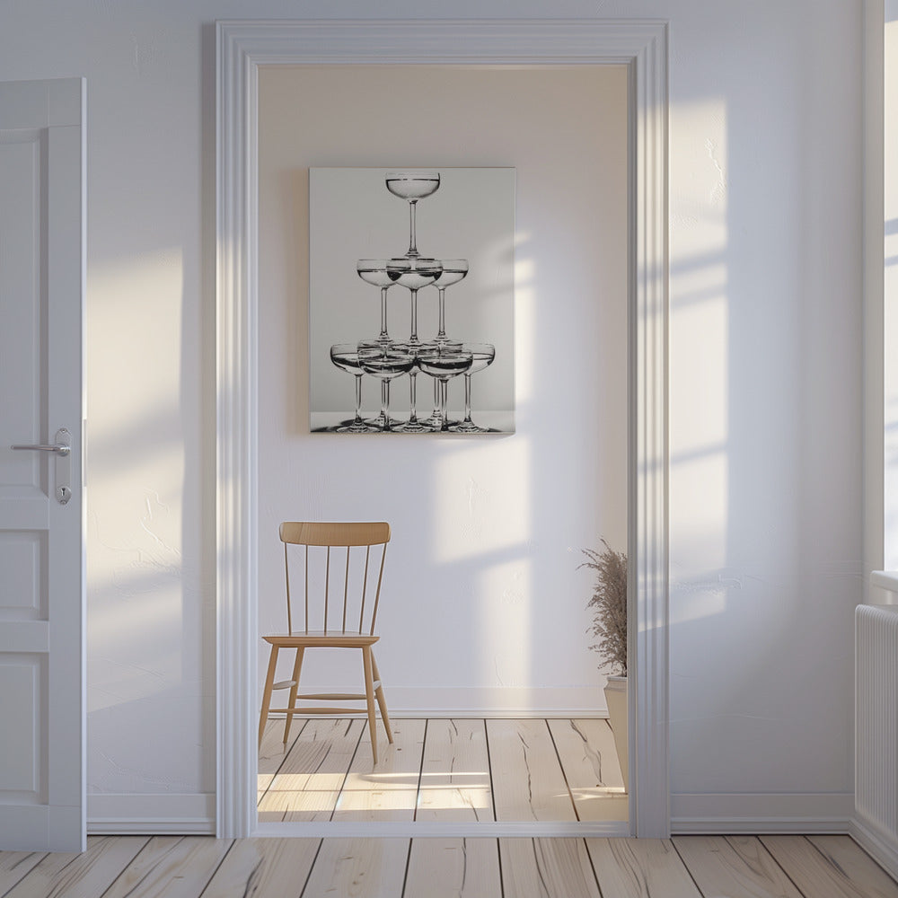 Champagne tower_6 | Canvas