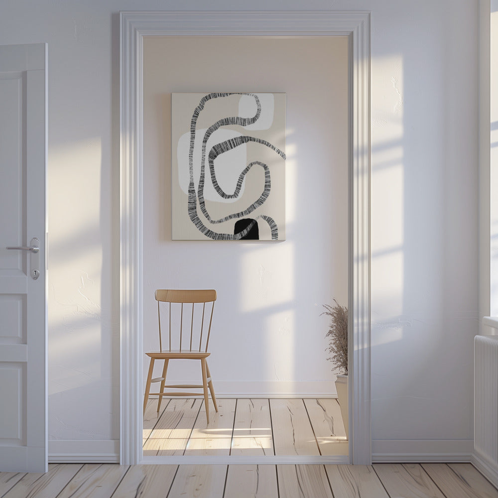 Monochrome Paths | Canvas