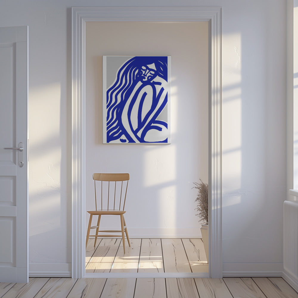 Blue Contours | Canvas