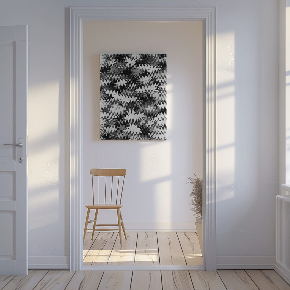 Zigzag Monochrome | Canvas