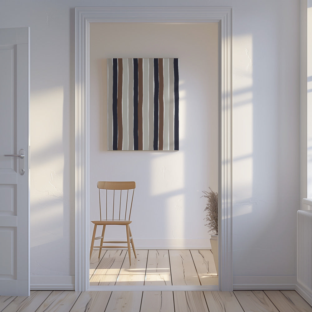 Wavy Earth Stripes | Canvas