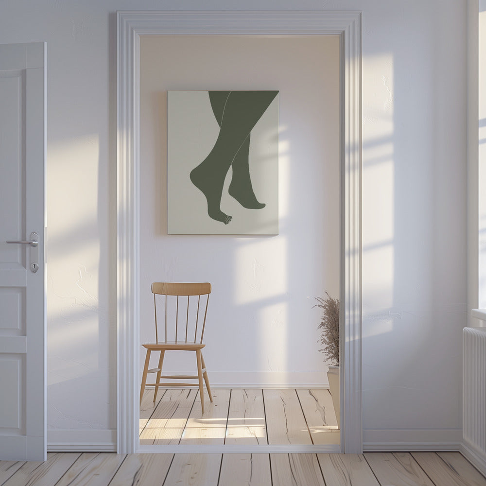 Tip Toe Green | Canvas