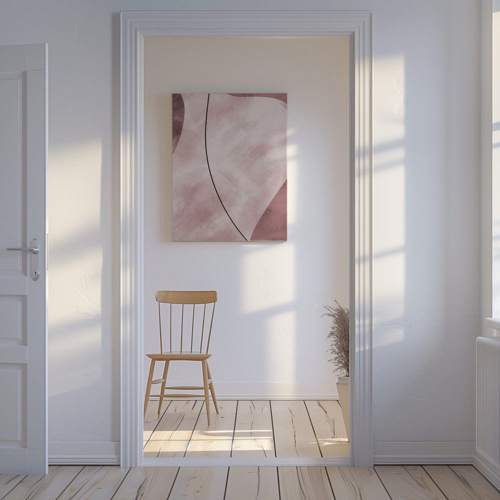 Abstract Shapes Pink | Canvas