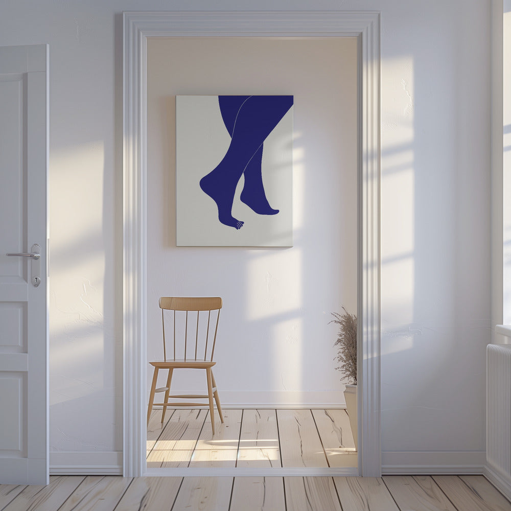 Tip Toe Blue | Canvas