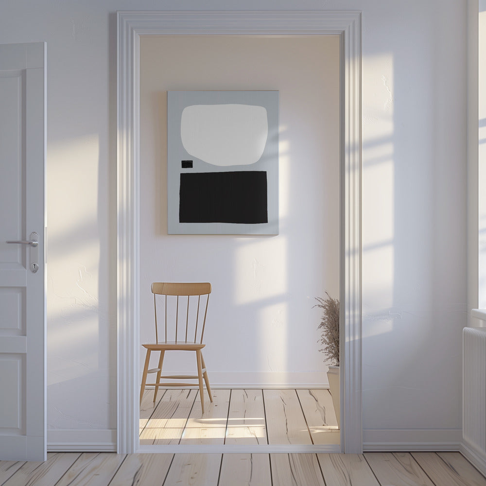 Geometric Shapes In Black And White | Canvas