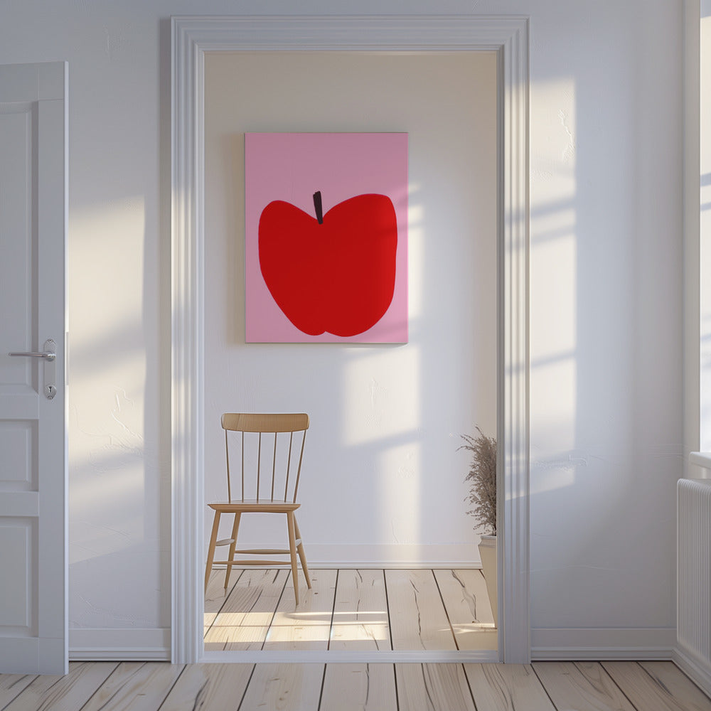 Crimson Simplicity | Canvas