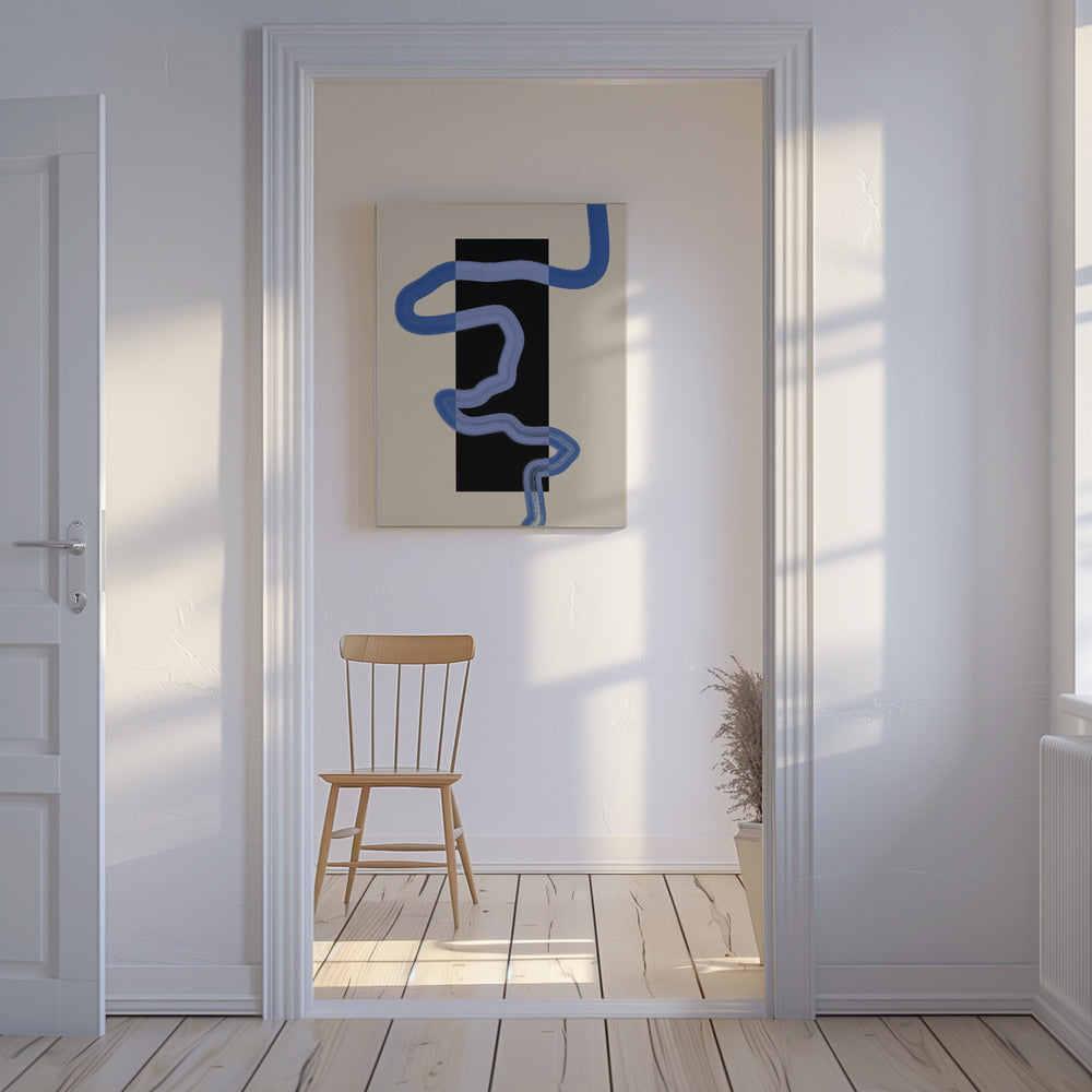 Blue Pathway Flow | Canvas