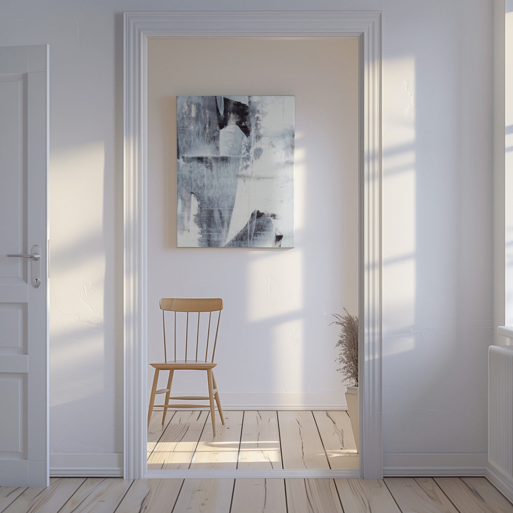 Brushstrokes in Monochrome Tones | Canvas