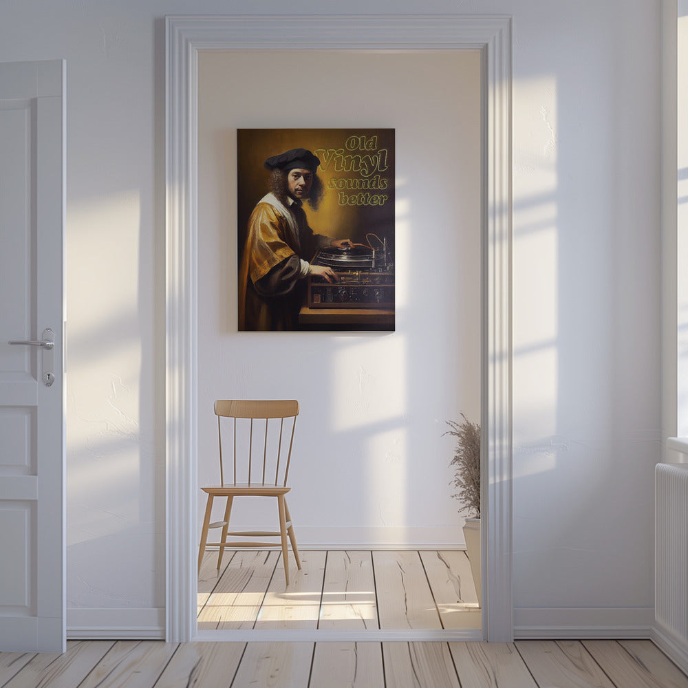Old Vinyl Sounds Better | Canvas