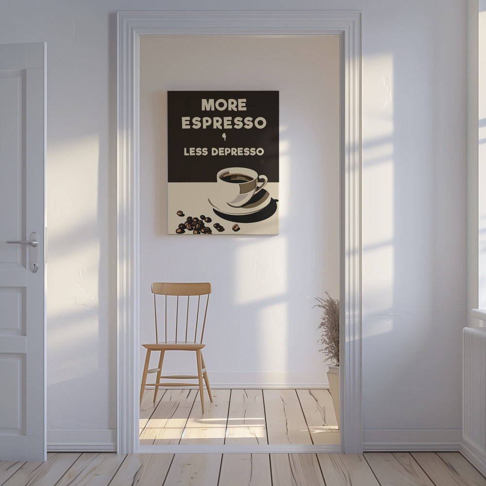 More Espresso - Less Depresso | Canvas