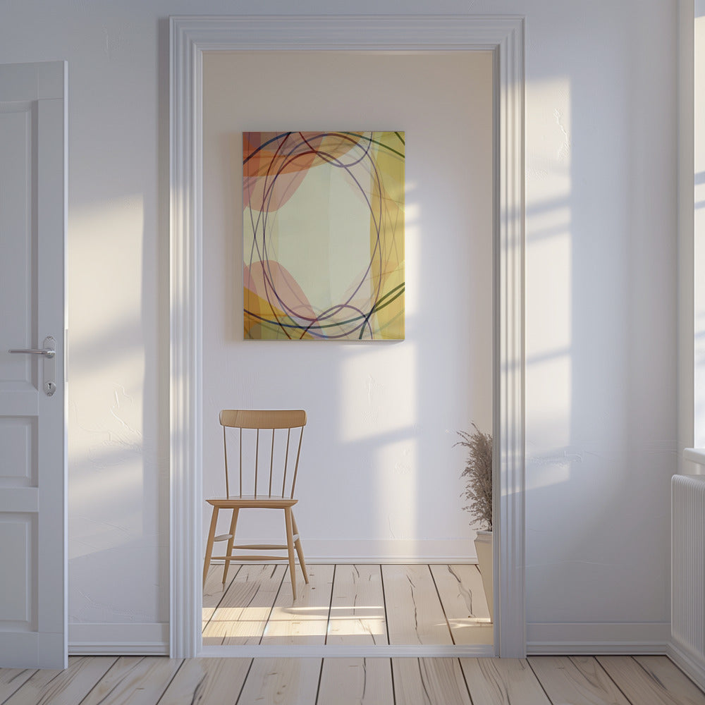 Sandy Pink Hues Abstract 2 | Canvas