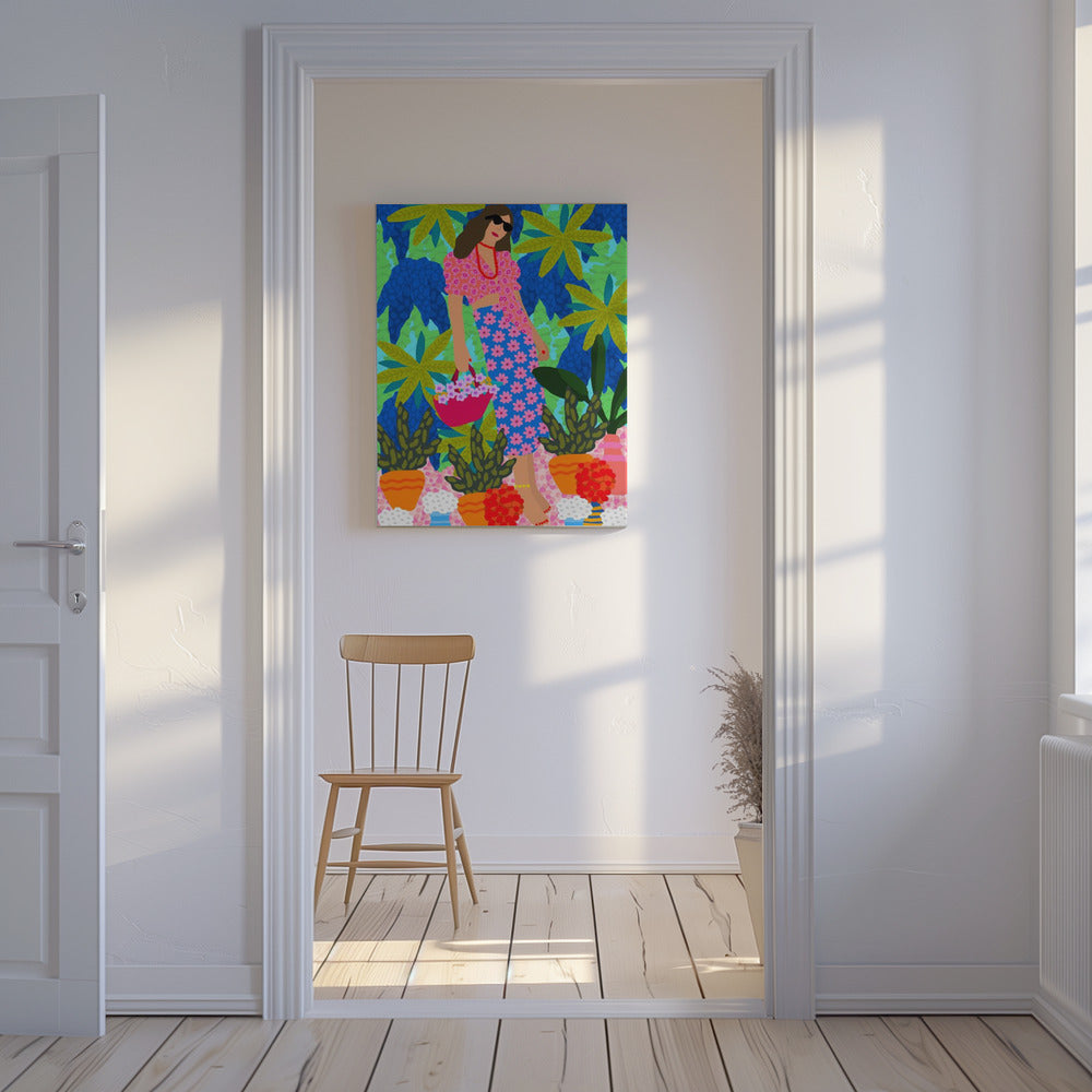 Walking Between Gardens | Canvas