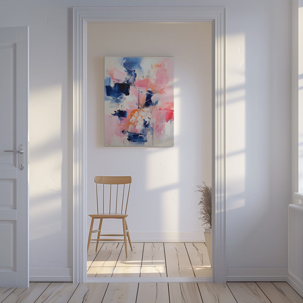 Blush Indigo Abstract Print Second 4x | Canvas