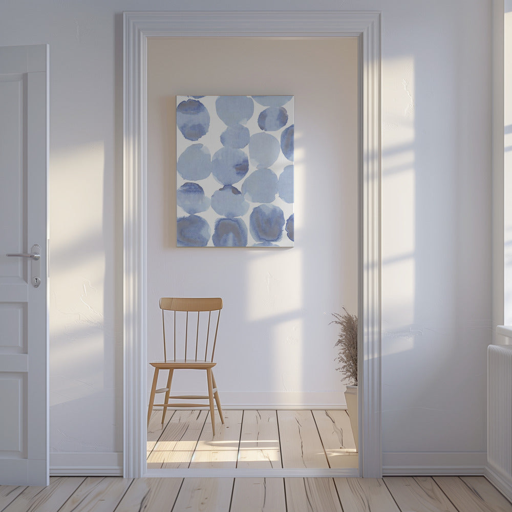 Blue Violet Gris Watercolour 1 | Canvas