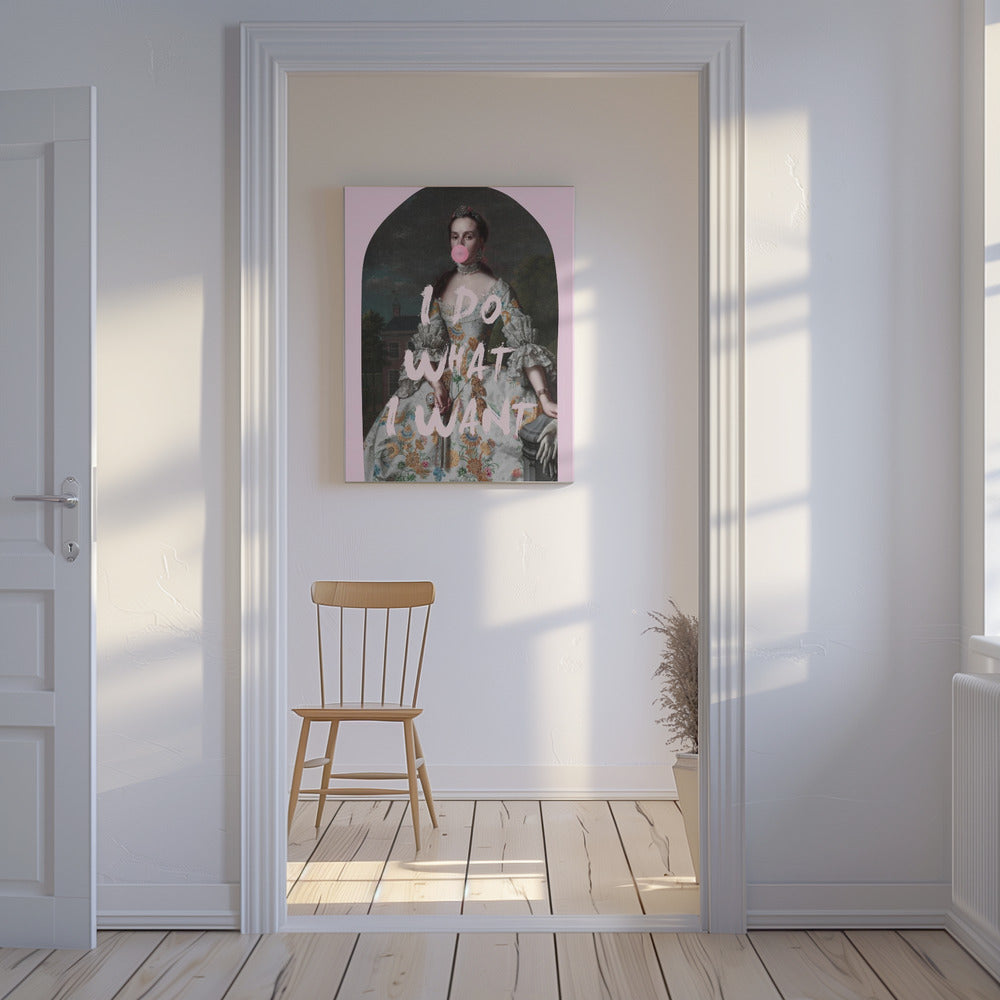 PINK I DO WHAT I WANT MAXIMALIST ART | Canvas