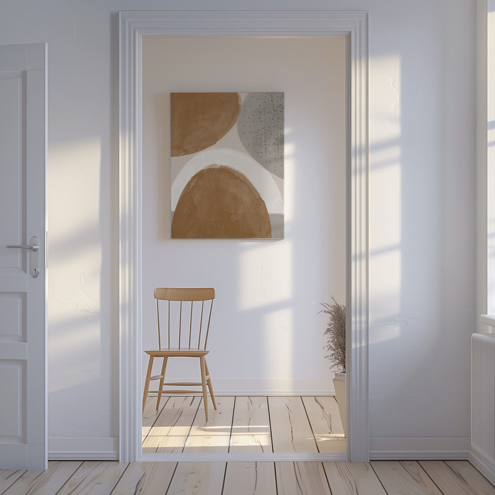 Earthy Shapes Harmony | Canvas